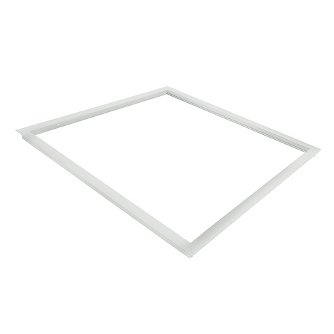 cadru montaj panou led 60x60cm, cadru patrat panou led, rama montaj, rama alba aluminiu, rama pentru panou led, led-box.ro