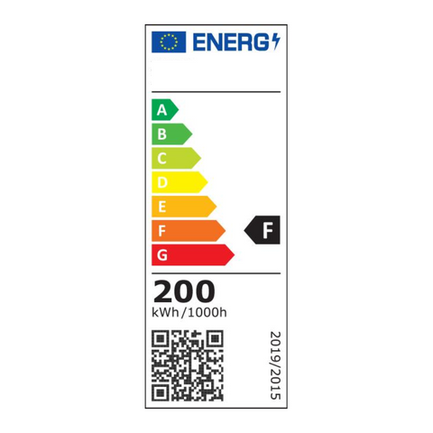 Proiector LED 200W exterior ideal pentru iluminat fațade și zone largi, clasa energetica F