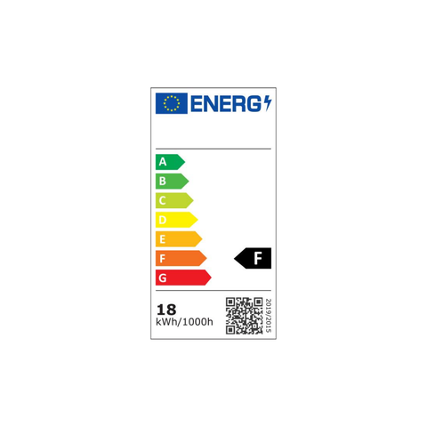 plafoniera led neagra cu senzor reglabil tavan Ø275mm, clasa energetica
