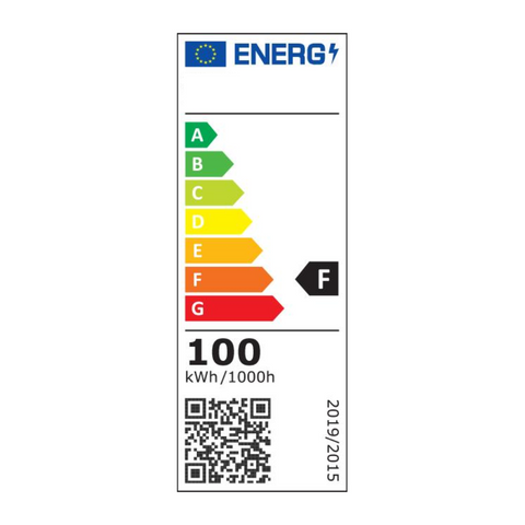 Proiector LED 100W exterior ideal pentru iluminat fațade și zone largi, clasa energetica F
