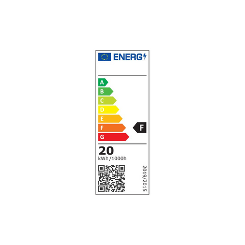 Detaliu clasa energetica proiector LED Mola 20W