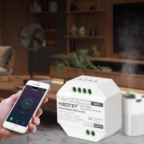 comutator wifi, comutator miboxer, comutator inteligent, wl-sw1, comutator comapatibil tuya, comutator triac, led-box.ro