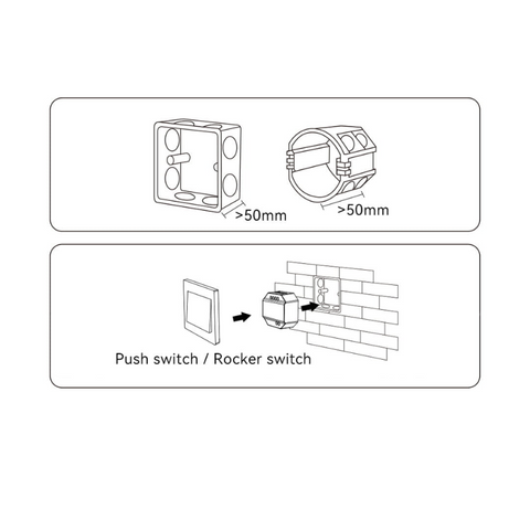 comutator wifi, comutator miboxer, comutator inteligent, wl-sw1, comutator comapatibil tuya, comutator triac, led-box.ro