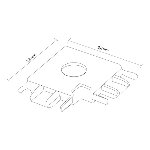 conectori tip L sina magnetica, conector magnetic sina L, conector aluminiu L, conector imbinare sina magnetica, conector negru L , conector alb magnetic, conectori imbinare sine magnetice, led-box.ro