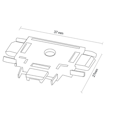 conector T imbinare sina, conector sina magnetica, imbinare sine, imbinare 3 sine, conectori forma T sina magnetica, accesorii sina magnetica, led-box.ro