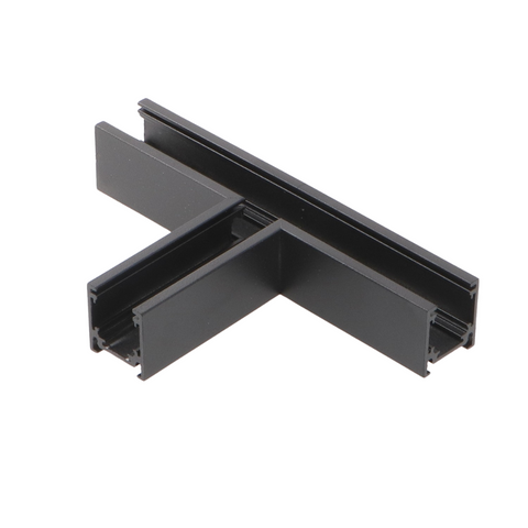 conector tip T sina magnetica, conector imbinare in T, conectori sina magnetica, conector negru imbinare sina, conector alb imbinare sina, accesorii sine magnetice, led-box.ro