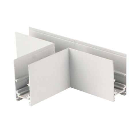 conector imbinare sina, conectori sina magnetica, conector alb T, conector negru T, conectori in forma T sina magnetica, conectori imbinare sine magnetice, led-box.ro