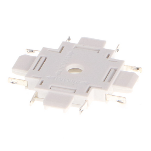 conector X sina magnetica, conector in cruce sina magnetica, conector aluminiu sina magnetica, imbinare sina magnetica, conectori imbinare sina magnetica, led-box.ro