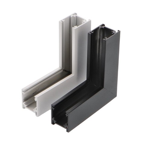 conector vertical colt, conector sina magnetica, conectori pentru sina, conector tip L, conectori , conectori magnetici sina, conector de colt sina, conector negru de colt, conector alb de colt, led-box.ro