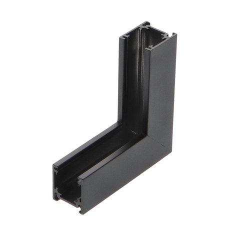conector vertical colt, conector sina magnetica, conectori pentru sina, conector tip L, conectori , conectori magnetici sina, conector de colt sina, conector negru de colt, conector alb de colt, led-box.ro
