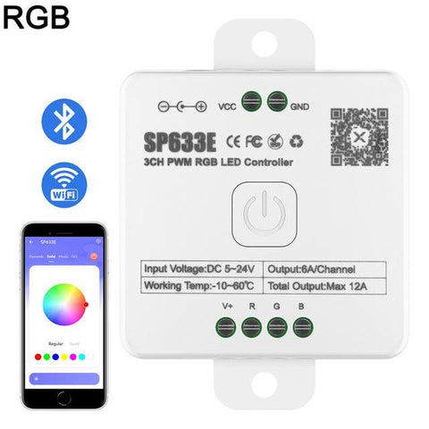 controler banda led, controler rgb, controler sperll, sp633e, controller rgb 24v, controller 12a, led-box.ro