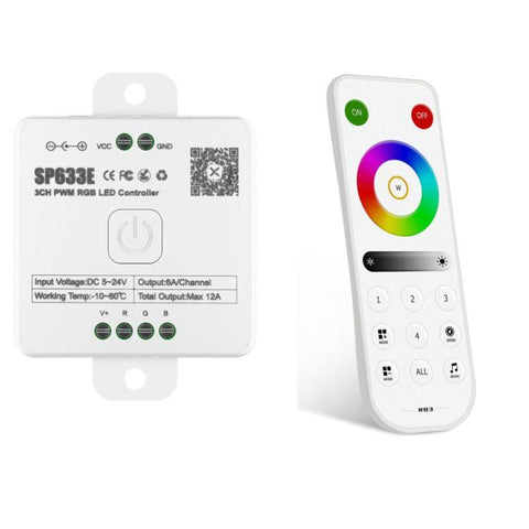 controler banda led, controler rgb, controler sperll, sp633e, controller rgb 24v, controller 12a, led-box.ro