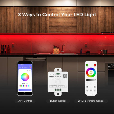 Controler Bluetooth, controller rgbcct, controller banda led multicolora, 12A SP635E, controler 12a- led-box.ro