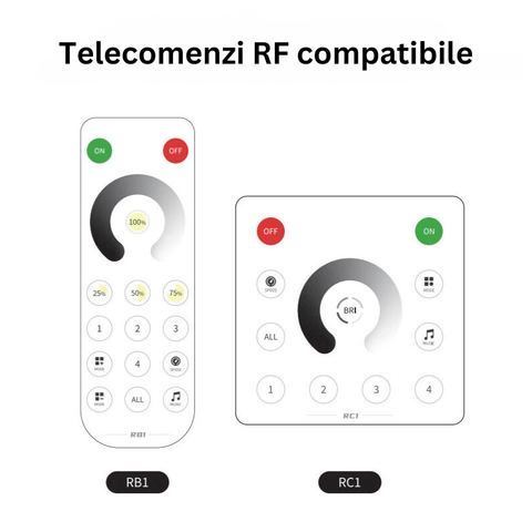 Controler Bluetooth Monocolor SP631E, 12A 5-24V - led-box.ro