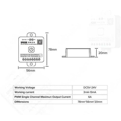 Controler LED All In One SP630E 5CH - led-box.ro