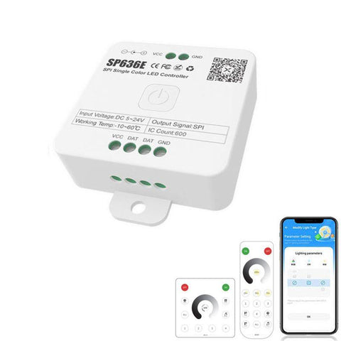 controler digital, controler mono, controler banda led mono, controler digital mono, controler SP636E, led-box.ro
