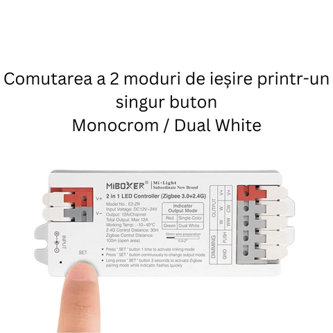 controler led, controler banda led, controler miboxer, controler monocrom, controler cct, controller zigbee, e2ZR, led-box.ro