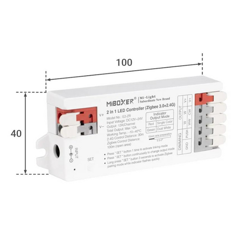 controler led, controler banda led, controler miboxer, controler monocrom, controler cct, controller zigbee, e2ZR, led-box.ro