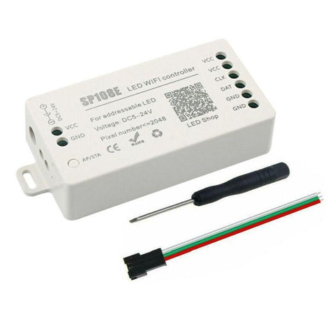 controler banda digitala, controller wifi, led wifi controller, controler benzi digitale, controler SP108E- led-box.ro