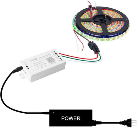 controler banda digitala, controller wifi, led wifi controller, controler benzi digitale, controler SP108E- led-box.ro