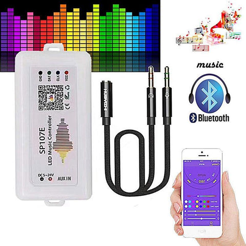 controler muzical, controler banda digitala, controller banda, controler sp107e, led music controller, led-box.ro