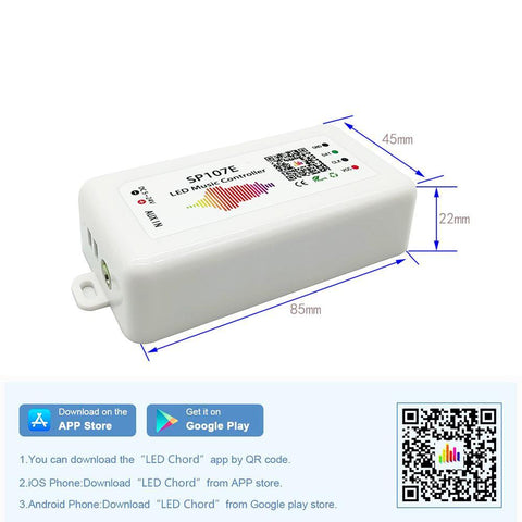 Controler muzical SP107E SPERLL pentru banda LED digitala - led-box.ro