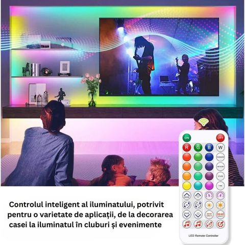controller banda digitala, controler cu telecomanda. controller sp611e, controler bluetooth, controler muzical, controler banda Smart, led-box.ro