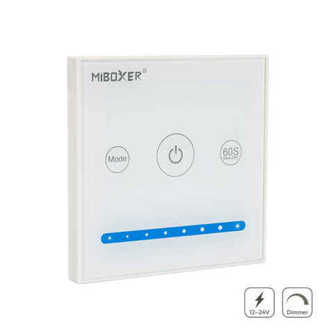 panou touch, dimmer led, panou perete, panou touch Mi-Light, panou monocolor, panou touch 12v-24v- P1 Mi-Light- led-box.ro