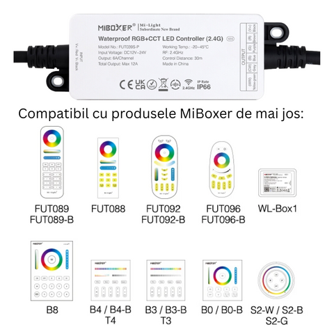 controler led, controler waterproof, controler rgbcct, controller milight, controler miboxer, controler smart, controller led, controller fut039s-p, led-box.ro
