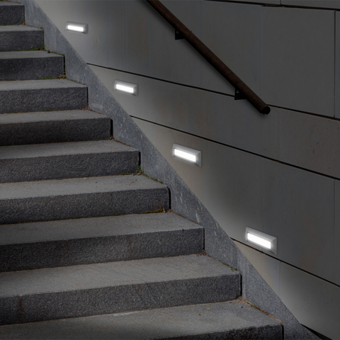 Lumină ambientală de perete pentru exterior, cu LED led-box.ro