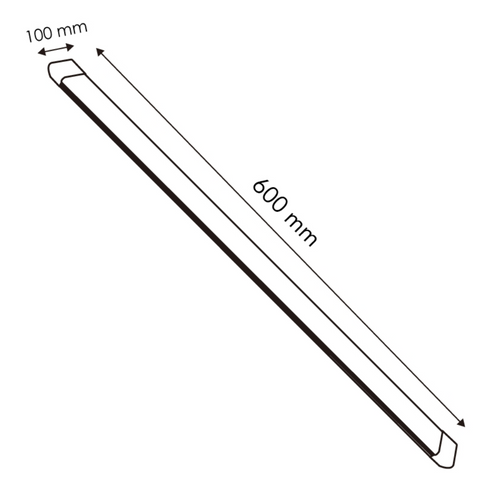 dimensiuni in mm a corpului led liniar slim, 600x100mm, led-box.ro