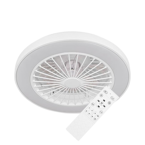 Design modern plafoniera LED KLEO cu ventilator pentru dormitor