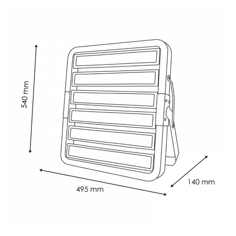 Proiector modular, proiector profesional, proiector modular, proiector led 600W, proiector led exterior, proiector led aluminiu, proiector stadioane, proiectoare reclame luminoase, led-box.ro