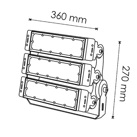 Proiector modular, proiector profesional, proiector modular, proiector led 150W, proiector led exterior, proiector led aluminiu, proiector stadioane, proiectoare reclame, led-box.ro