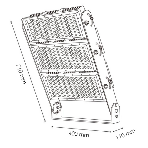 proiector led profesional, proiector naval, proiector porturi, proiector led sali de sport, proiector led arene sportive, proiector stadioane, proiector modular 750W, led-box.ro