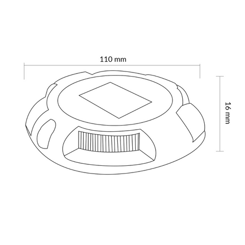 spot led cu incarcare solara, dimensiuni 110x16mm, led-box.ro