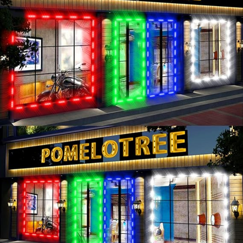 Exemplu de instalare a modulelor LED Samsung RGB într-o firmă luminoasă colorată led-box.ro
