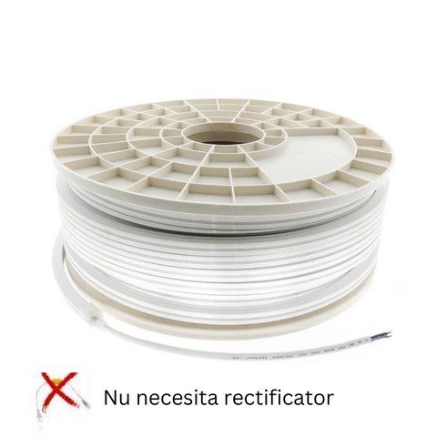 furtun neon flex, furtun luminos neon flex, rola 50 metri furtun luminos, furtun luminos 220v, furtun neon flex 12w, led-box.ro