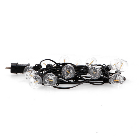ghirlanda led cu 15 becuri lumina calda 2700k pentru terase sau foisor, led-box.ro