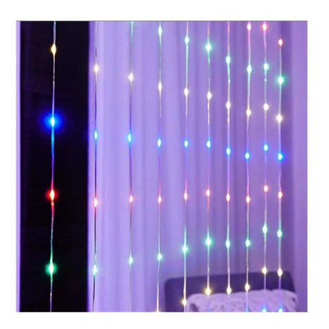 ghirlanda decorativa multicolora, interior/exterior, lungime 3 m, inaltime 2 metri, led-box.ro