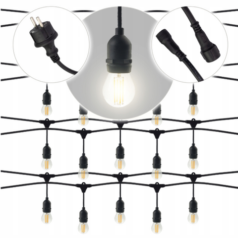 ghirlanda led 15m, ghirlanda luminoasa exterior, ghirlanda foisor, ghirlanda decorativa, iluminat terasa, ghirlande exterior, ghirlanda led exterior, ghirlanda ieftina gradina, led-box.ro