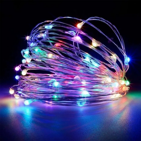 ghirlanda colorata 15m, iluminat gradina, usb 5v, led-box.ro