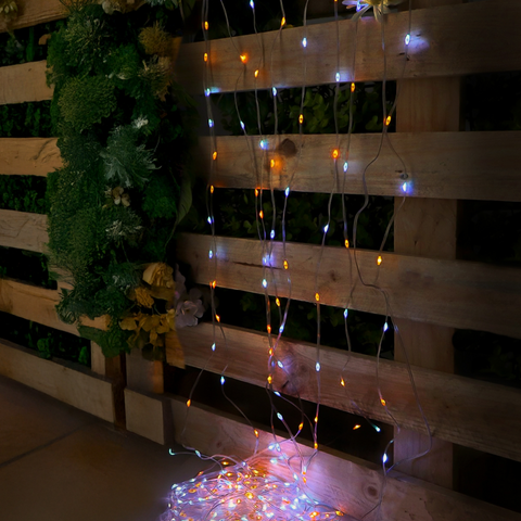 ghirlanda decorativa rgb pentru exterior, alimentare usb, 5v, led-box.ro