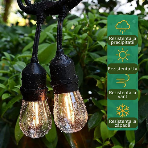 ghirlanda led, ghirlanda exterior, iluminat terasa. ghirlanda 5 metri, ghirlanda cu becuri led, ghirlanda luminoasa, ghirlanda terasa, ghirlanda 5 metri, lumini terasa, ghirlanda pentru gradina, ghirlanda led, ghirlanda decorativa, ghirlanda lumina calda, led-box.ro