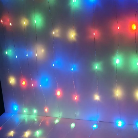 ghirlanda multicolora alimentare usb, 3x2m pentru exterior, led-box.