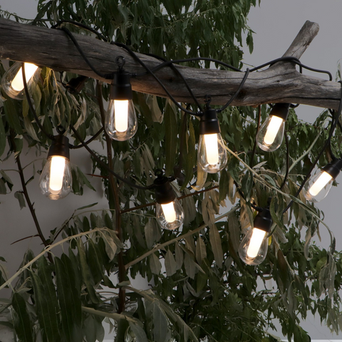 ghirlanda led cu incarcare solara, senzor si telecomanda, 8 metri, 10 becuri rgbw, led-box.ro