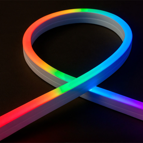 banda led neon flex rgb magic light 5 metri, 7x14mm, led-box.ro