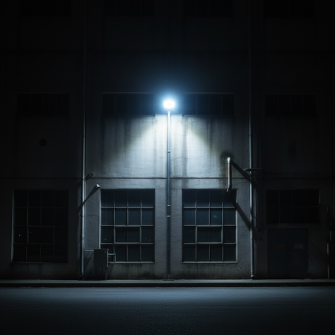 Iluminat fațadă clădire cu proiector LED 150W alb rece acoperire 120 grade