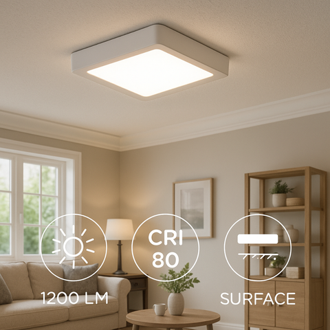 Iluminat LED alb 12W pentru tavan