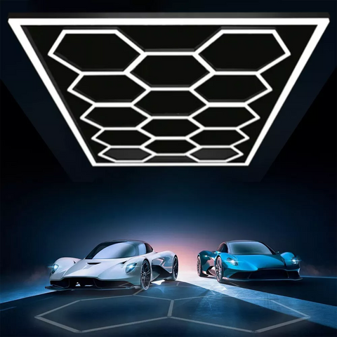 Instalare modulară a panoului LED HoneyComb 600W cu accesorii incluse